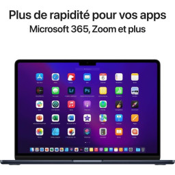 6 MacBook Air M2 - RAM 8Go - Stockage 256Go - Minuit - AZERTY