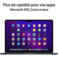 6 MacBook Air M2 - RAM 8Go - Stockage 256Go - Minuit - AZERTY