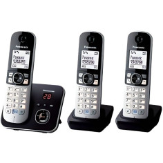 PANASONIC - KXTG6823 - Téléphone sans fil trio - Fonction réduction de bruit - Blocag