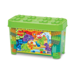 Coffre Dinosaures Abrick 150 pieces - Ecoiffier - Jeu de Construction pour Enfant - Des 18 Mois