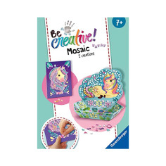 Coffret Mosaique Licorne Ravensburger - Décoration facile pour enfants des 7 ans - Bl