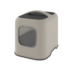 ROTHO - Maison toilette pour chat 51 x 39 x 40 cm - Bac a litiere - Cappuccino ROTHO - Maison toilette pour chat 51 x 39 x 40 cm - Bac a litiere - Cappuccino