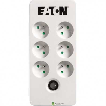 Multiprise/Parafoudre - EATON Protection Box 6 FR - PB6F - 6 prises françaises - Blanc & Noir
