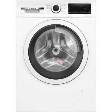 Lave-linge séchant BOSCH WNA144V0FR SER4 - 9 kg - Induction - L60cm - 1400 trs/min - Blanc