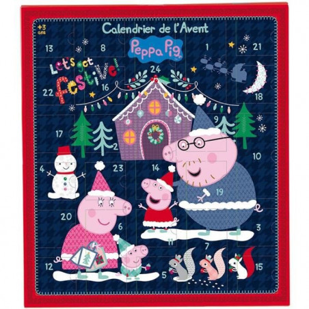 Calendrier de l'avant 36 pieces - Peppa Pig - JEMINI - 36 x 39,5 cm