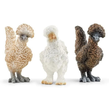 Coffret de Figurines Poules - Ferme Jouet et Grange de 3 Pieces avec Figurines Poules