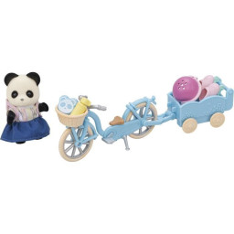  son vélo et sa remorque - SYLVANIAN FAMILIES - 5652 - Pour enfant a partir de 3 ans