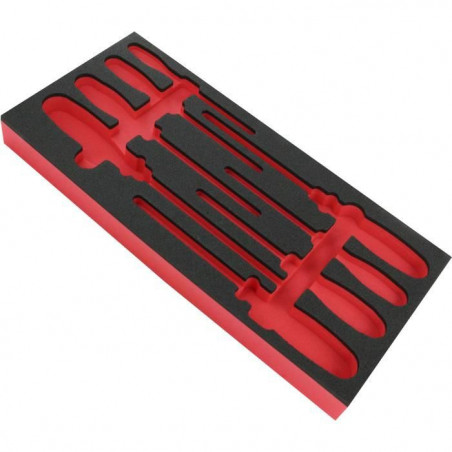 Plateau mousse vide pour module - FACOM - PM.MODA1 - Pour 8 tournevis protwist