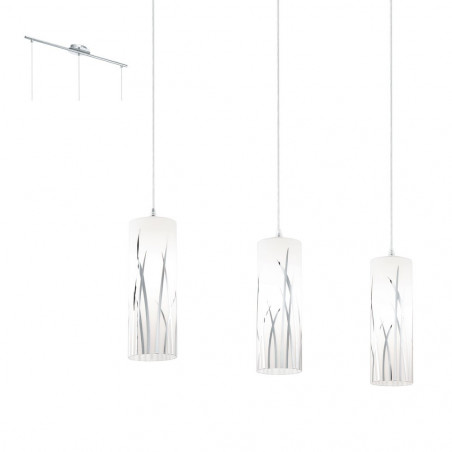 Suspension Rivato 60W E27 - lot de 3
