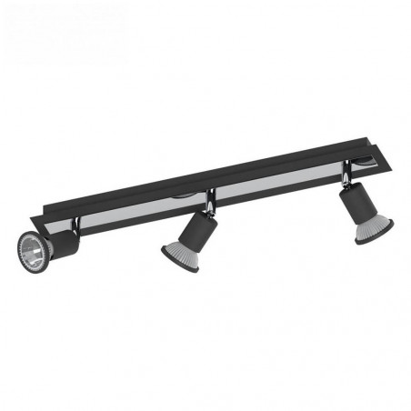 Spot LED noir à 3 lampes Sarria 5W