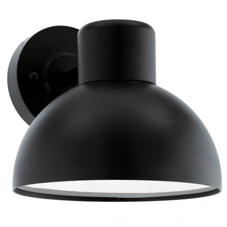 Entrimo applique acier noir E27 60W max h185 IP44-