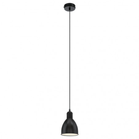 Lampe en suspension PRIDPY noire/blanche H1100 E27 60W