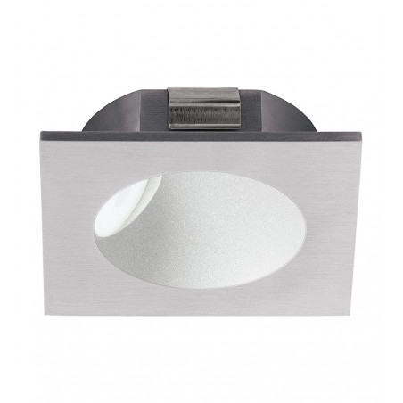 Spot mural carré alu argent ZARATE LED 2W L8