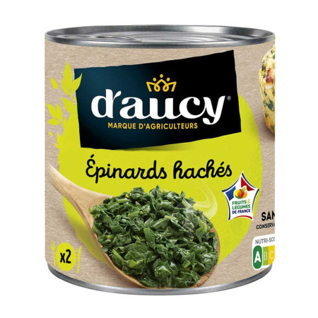 D'AUCY Epinards hachés 395g Antananarivo Madagascar