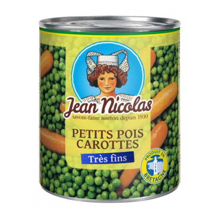 JEAN NICOLAS Petit Pois Carottes très fins 800g Antananarivo Madagascar