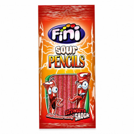 Bonbons sour strawberry pencil 100g