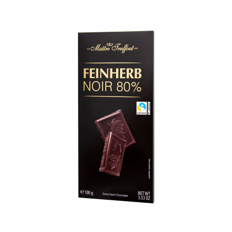 Tablette chocolat noir Premium 80% 100g