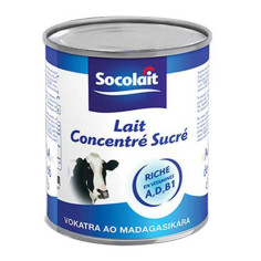 SOCOLAIT Lait concentré sucré 390g Antananarivo Madagascar