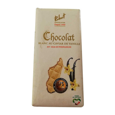 CHOCOLATERIE ROBERT Tablette de Chocolat Blanc 75g Antananarivo Madagascar