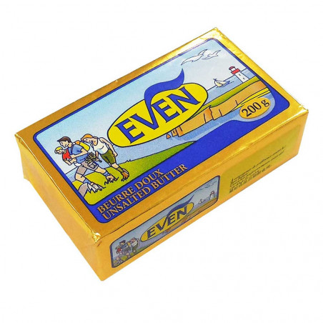 Beurre plaquette doux 200g