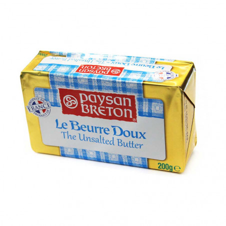 Beurre en plaquette doux 200g