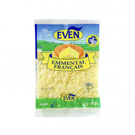 Fromage emmental en sachet râpé 60g