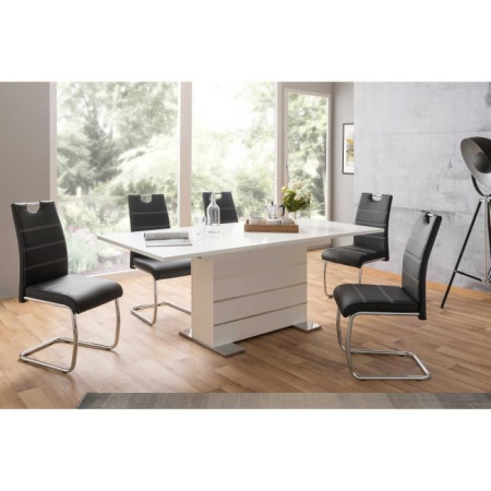 Table extensible 6-8 personnes - Rectangulaire - Panneaux de particules - Mantova - B
