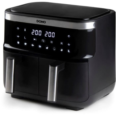 Friteuse a air chaud DOMO - DO537FR - 2 x 4 L - 85° a 200° - 8 programmes automatique