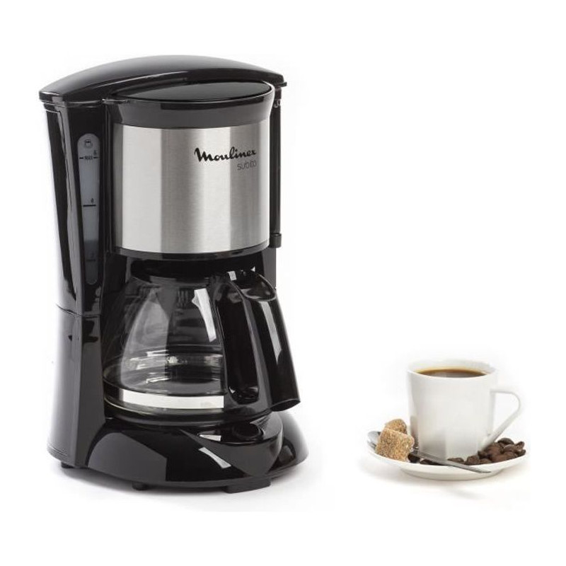 BRANDT Cafetière filtre 18 tasses 1000 watts maintien au chaud programmable CAF1318E noire BRANDT Cafetière filtre 18 tasses 1000 watts maintien au chaud programmable CAF1318E noire