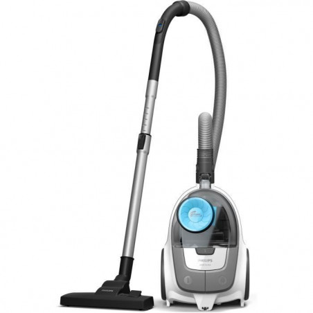 Aspirateur sans sac - PHILIPS - XB2122/09 - Série 2000 PowerCyclone 4 - 850W - Blanc/bleu