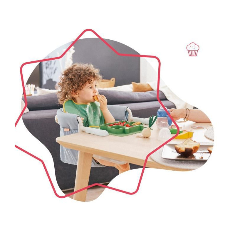 Siège de Table pour Bébé Enfant Pliant Rehausseur de table Lunch Chaise Siège de Table pour Bébé Enfant Pliant Rehausseur de table Lunch Chaise
