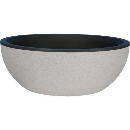 RIVIERA - Coupe pot de fleurs - granit D40 - stone