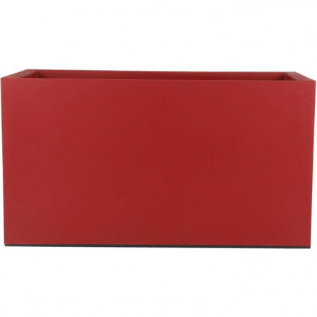 Jardiniere - RIVERA - GRANIT - 59X29,5X33,5 cm - Rouge