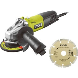 RYOBI - Meuleuse d'angle 800 W diam. 125 mm - 12 000 tr/min + sac
