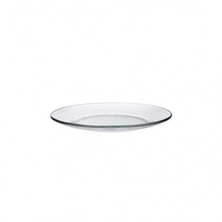 Assiette plate Lys transparent 23.5cm