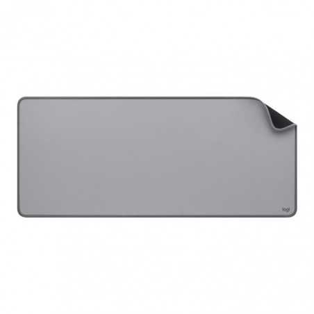 Large Tapis de Bureau - Logitech Desk Mat - Studio Series, Multifonctionnel et Etendu - Gris