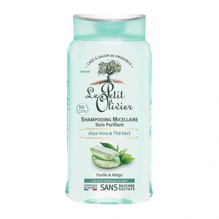 Shampoing micellaire purifiant aloe Véra et thé vert 250ml