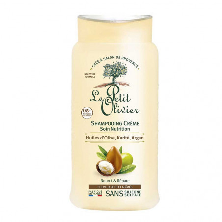 Shampoing crème nutrition huiles d'olive karité et argan 250ml