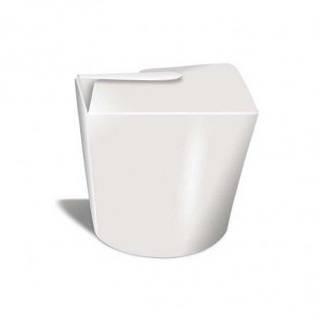 Pot à pâtes blanc en carton neutre 1L 50 pièces