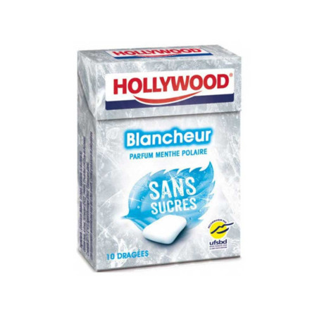 HOLLYWOOD Chewing-gum sans sucres blancheur 10 pièces Antananarivo Madagascar