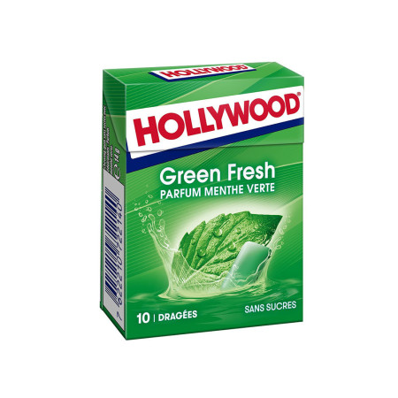 HOLLYWOOD Chewing-gum sans sucres green fresh 10 pièces Antananarivo Madagascar