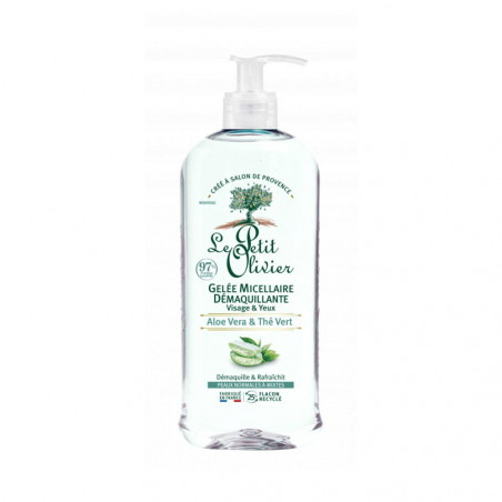 Gelée micellaire démaquillante aloe vera et thé vert 150ml