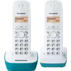 Panasonic KX-TG1612FRC Duo Téléphone Sans Fil Sans Répondeur Blanc Bleu Panasonic KX-TG1612FRC Duo Téléphone Sans Fil Sans Répondeur Blanc Bleu