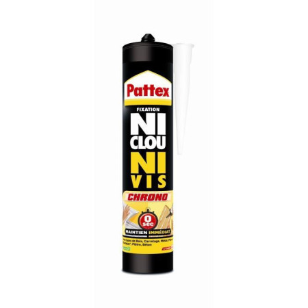 Colle de contact Ni Clous Ni Vis cartouche 380 g - PATTEX - 1952385
