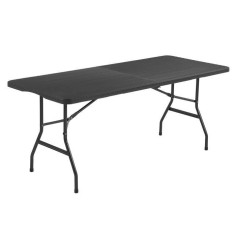 Table de reception pliante 8 personnes 180x74 x73.5cm- Structure en acier et Plateau Table de reception pliante 8 personnes 180x74 x73.5cm- Structure en acier et Plateau