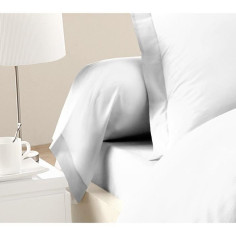 LOVELY HOME Lot de 2 Taies de Traversin 100% coton 85x185 cm - Blanc LOVELY HOME Lot de 2 Taies de Traversin 100% coton 85x185 cm - Blanc