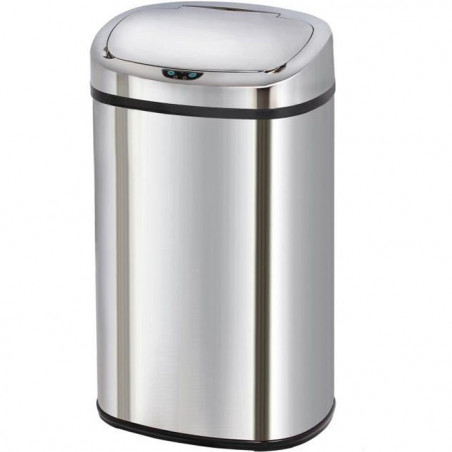 Poubelle de cuisine automatique - MAJESTIC - KITCHEN MOVE - 68 L - Argenté - Acier inox avec cerclage