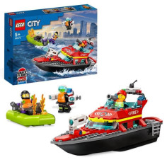 LEGO City 60373 Le Bateau de Sauvetage des Pompiers