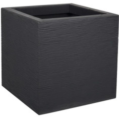 EDA PLASTIQUE Bac a fleurs carré Graphit Up - 21 L - 29 EDA PLASTIQUE Bac a fleurs carré Graphit Up - 21 L - 29