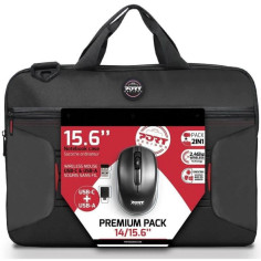 Premium Pack Sacoche PC + Souris sans fil + Dungle USB & Adaptateur Type C - 15